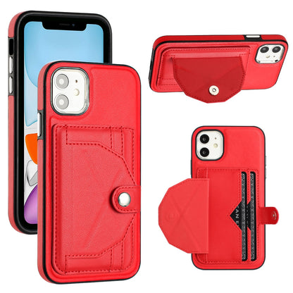 iPhone 11 Shockproof Leather Phone Case with Card Holder - Stylish, Durable, and Convenient