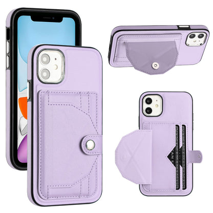 iPhone 11 Shockproof Leather Phone Case with Card Holder - Stylish, Durable, and Convenient