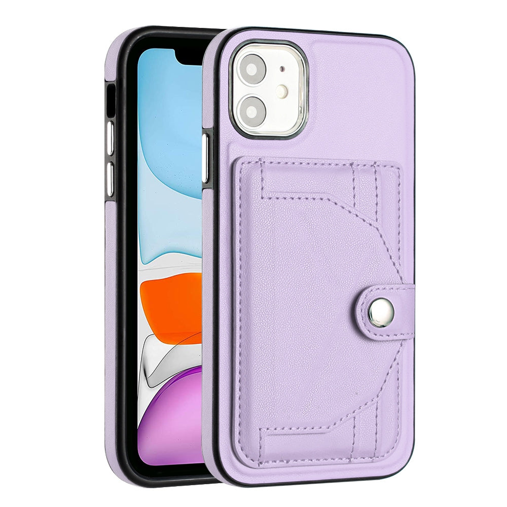 iPhone 11 Shockproof Leather Phone Case with Card Holder - Stylish, Durable, and Convenient