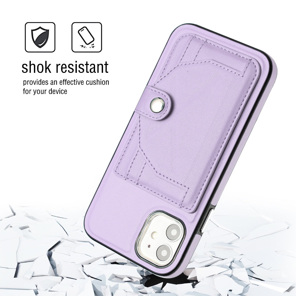 iPhone 11 Shockproof Leather Phone Case with Card Holder - Stylish, Durable, and Convenient