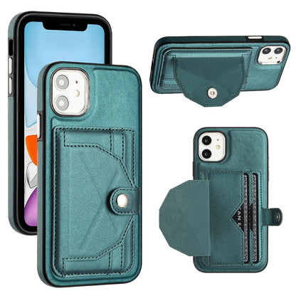 iPhone 11 Shockproof Leather Phone Case with Card Holder - Stylish, Durable, and Convenient