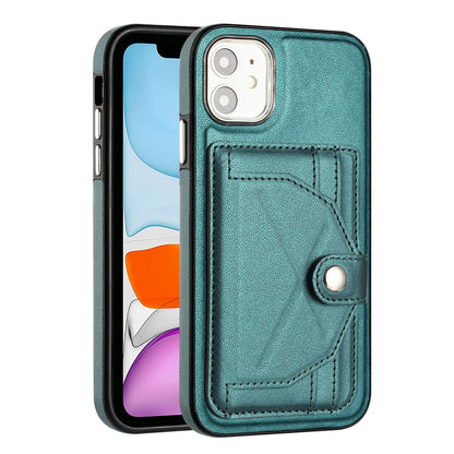 iPhone 11 Shockproof Leather Phone Case with Card Holder - Stylish, Durable, and Convenient