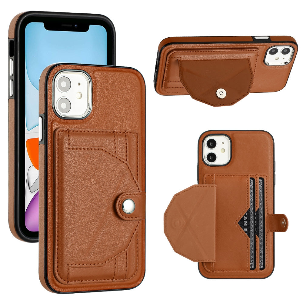 iPhone 11 Shockproof Leather Phone Case with Card Holder - Stylish, Durable, and Convenient