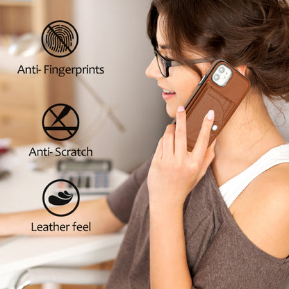iPhone 11 Shockproof Leather Phone Case with Card Holder - Stylish, Durable, and Convenient