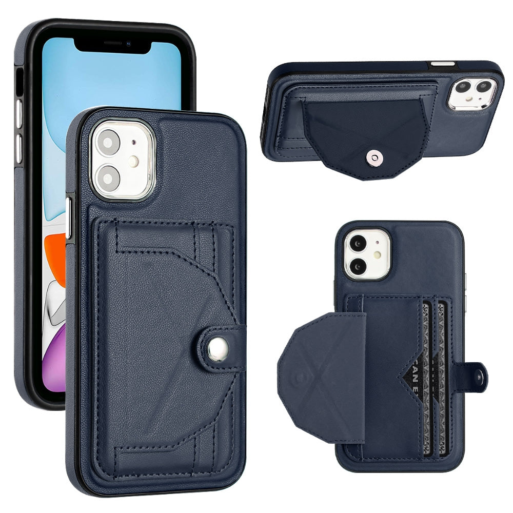 iPhone 11 Shockproof Leather Phone Case with Card Holder - Stylish, Durable, and Convenient