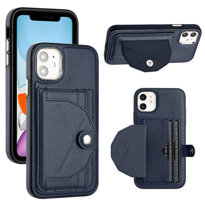 iPhone 11 Shockproof Leather Phone Case with Card Holder - Stylish, Durable, and Convenient