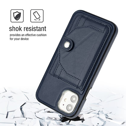 iPhone 11 Shockproof Leather Phone Case with Card Holder - Stylish, Durable, and Convenient