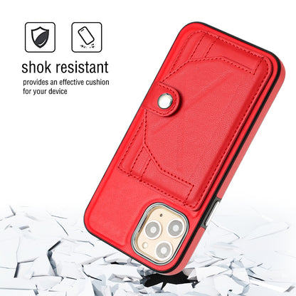 iPhone 11 Pro Shockproof Leather Phone Case with Card Holder - Stylish, Durable, and Convenient