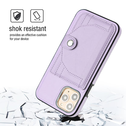 iPhone 11 Pro Shockproof Leather Phone Case with Card Holder - Stylish, Durable, and Convenient