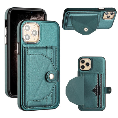 iPhone 11 Pro Shockproof Leather Phone Case with Card Holder - Stylish, Durable, and Convenient