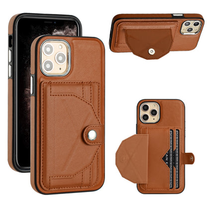 iPhone 11 Pro Shockproof Leather Phone Case with Card Holder - Stylish, Durable, and Convenient