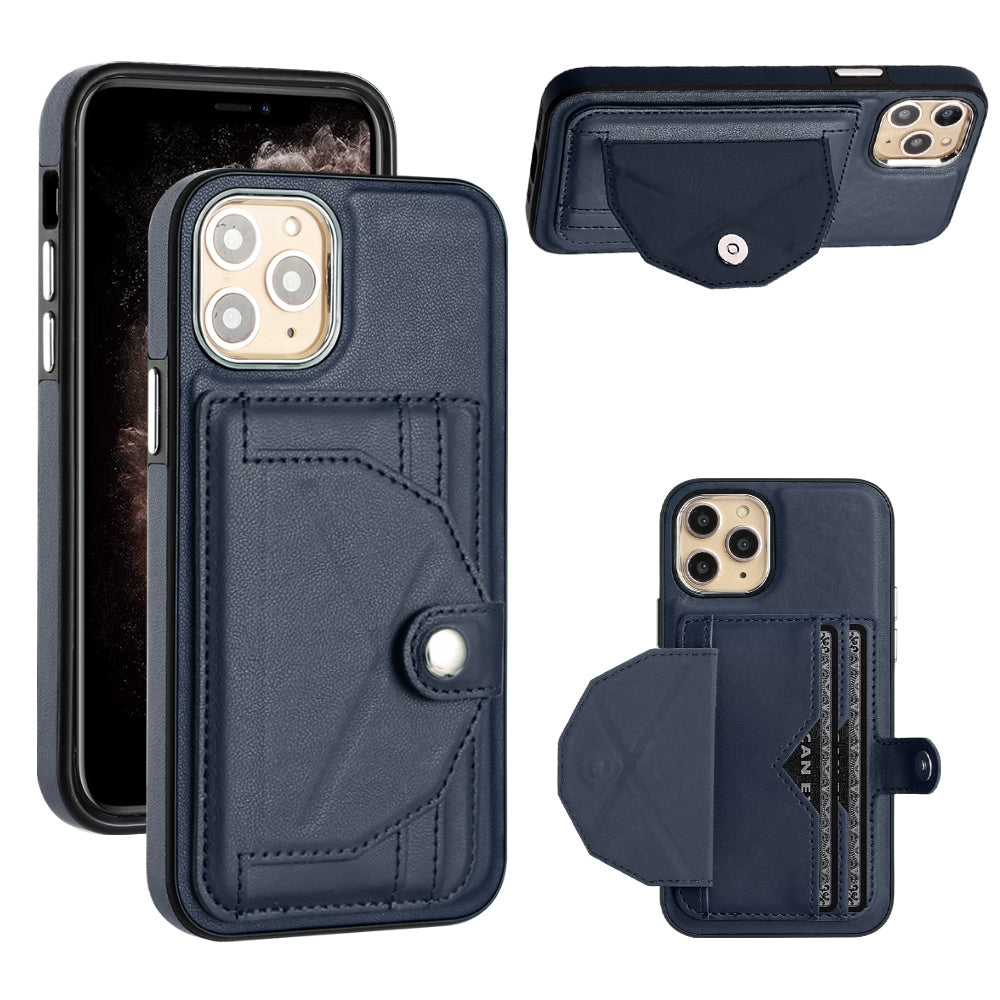 iPhone 11 Pro Shockproof Leather Phone Case with Card Holder - Stylish, Durable, and Convenient