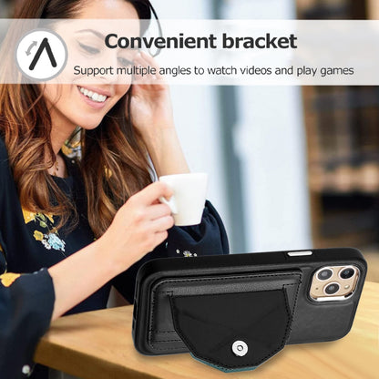 iPhone 11 Pro Shockproof Leather Phone Case with Card Holder - Stylish, Durable, and Convenient