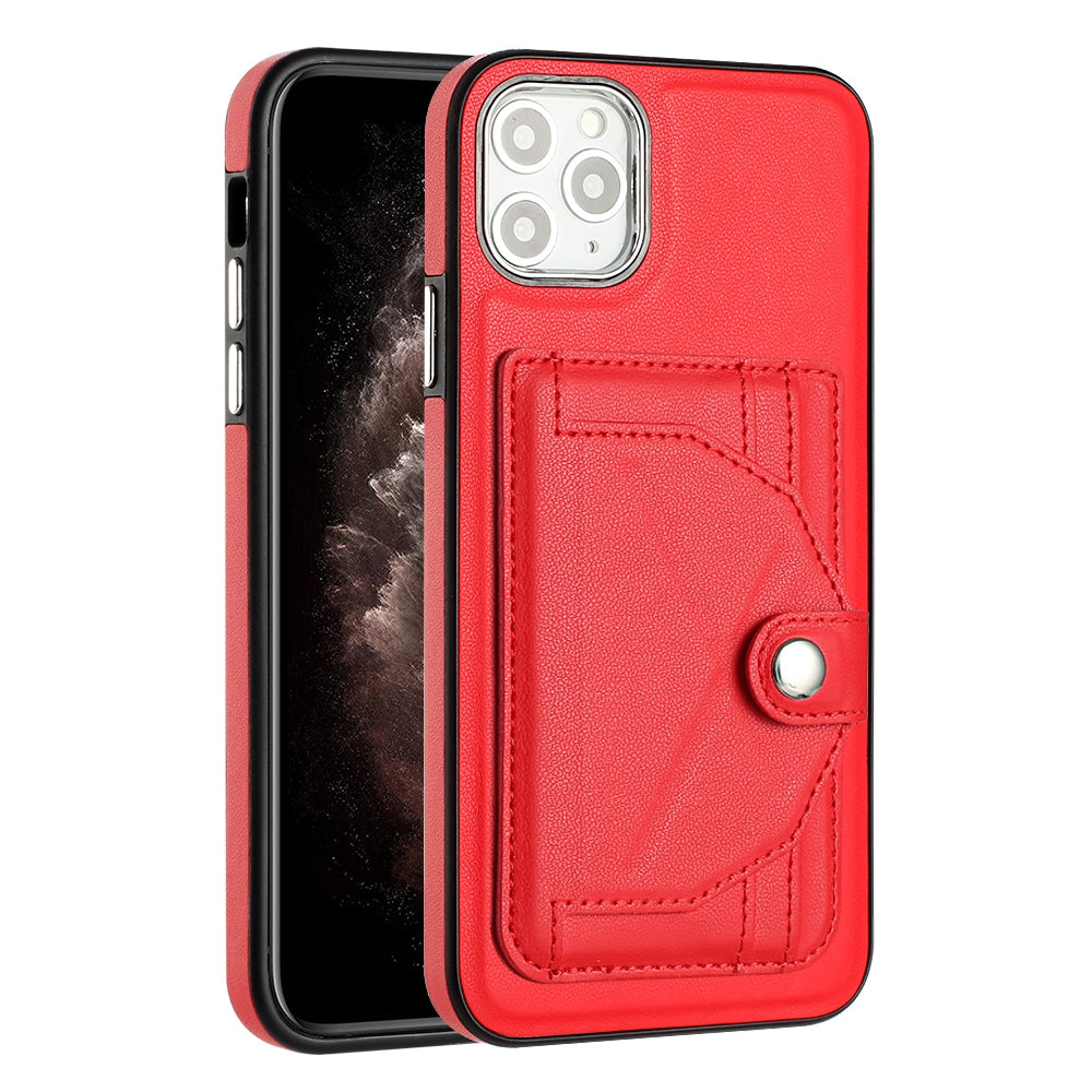 iPhone 11 Pro Max Shockproof Leather Phone Case with Card Holder - Stylish, Durable, and Convenient