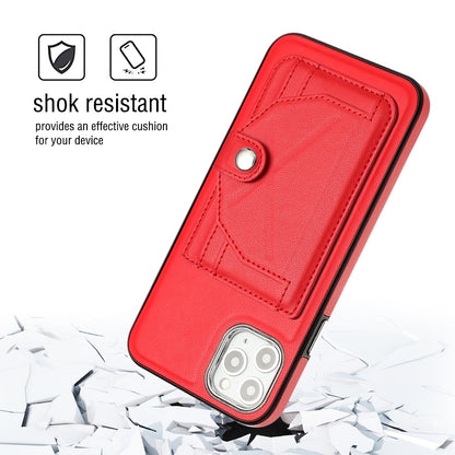iPhone 11 Pro Max Shockproof Leather Phone Case with Card Holder - Stylish, Durable, and Convenient