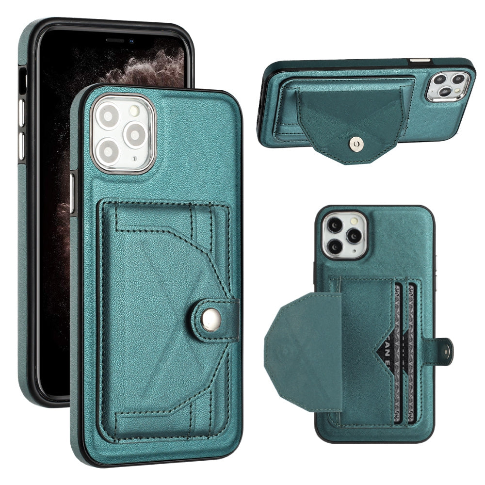 iPhone 11 Pro Max Shockproof Leather Phone Case with Card Holder - Stylish, Durable, and Convenient