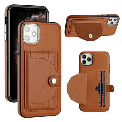 iPhone 11 Pro Max Shockproof Leather Phone Case with Card Holder - Stylish, Durable, and Convenient