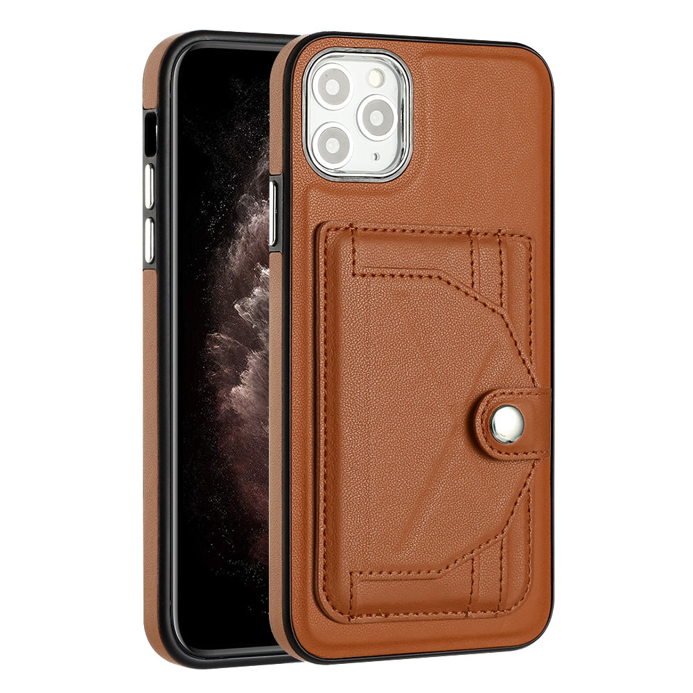 iPhone 11 Pro Max Shockproof Leather Phone Case with Card Holder - Stylish, Durable, and Convenient