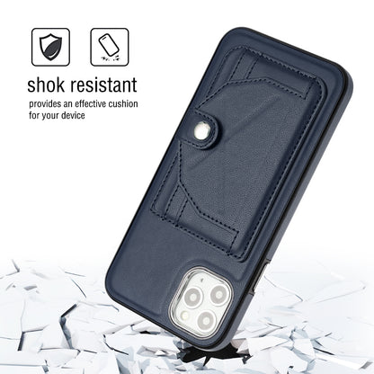 iPhone 11 Pro Max Shockproof Leather Phone Case with Card Holder - Stylish, Durable, and Convenient