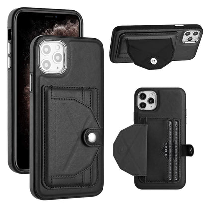 iPhone 11 Pro Max Shockproof Leather Phone Case with Card Holder - Stylish, Durable, and Convenient