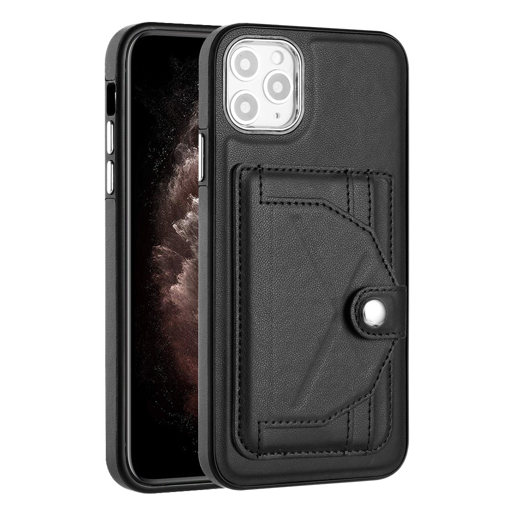 iPhone 11 Pro Max Shockproof Leather Phone Case with Card Holder - Stylish, Durable, and Convenient