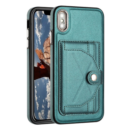 iPhone XS Max Shockproof Leather Phone Case with Card Holder - Stylish, Durable, and Convenient