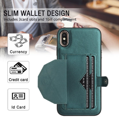 iPhone XS Max Shockproof Leather Phone Case with Card Holder - Stylish, Durable, and Convenient