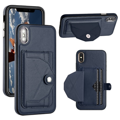 iPhone XS Max Shockproof Leather Phone Case with Card Holder - Stylish, Durable, and Convenient