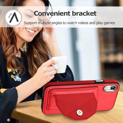 iPhone XR Shockproof Leather Phone Case with Card Holder - Stylish, Durable, and Convenient