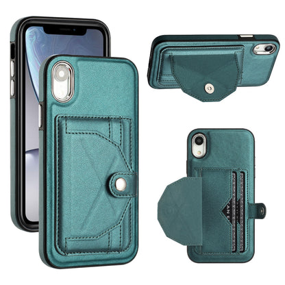 iPhone XR Shockproof Leather Phone Case with Card Holder - Stylish, Durable, and Convenient
