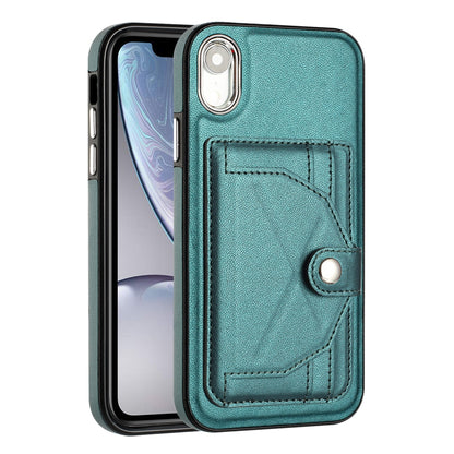 iPhone XR Shockproof Leather Phone Case with Card Holder - Stylish, Durable, and Convenient