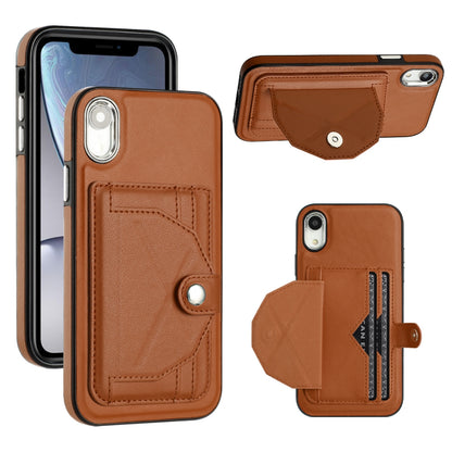 iPhone XR Shockproof Leather Phone Case with Card Holder - Stylish, Durable, and Convenient