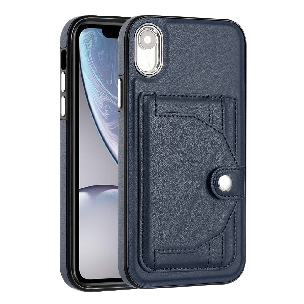 iPhone XR Shockproof Leather Phone Case with Card Holder - Stylish, Durable, and Convenient