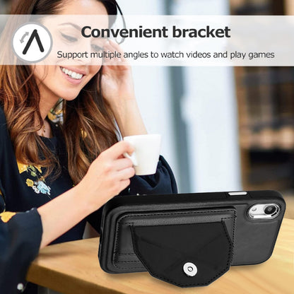 iPhone XR Shockproof Leather Phone Case with Card Holder - Stylish, Durable, and Convenient