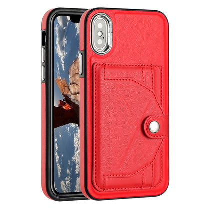iPhone XS Shockproof Leather Phone Case with Card Holder - Stylish, Durable, and Convenient