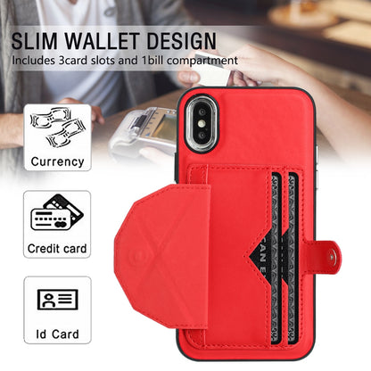 iPhone XS Shockproof Leather Phone Case with Card Holder - Stylish, Durable, and Convenient