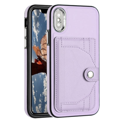 iPhone X Shockproof Leather Phone Case with Card Holder - Stylish, Durable, and Convenient