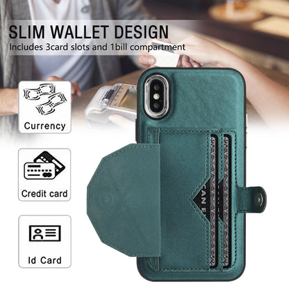 iPhone XS Shockproof Leather Phone Case with Card Holder - Stylish, Durable, and Convenient