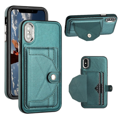 iPhone XS Shockproof Leather Phone Case with Card Holder - Stylish, Durable, and Convenient