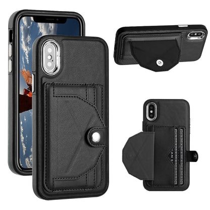iPhone X Shockproof Leather Phone Case with Card Holder - Stylish, Durable, and Convenient