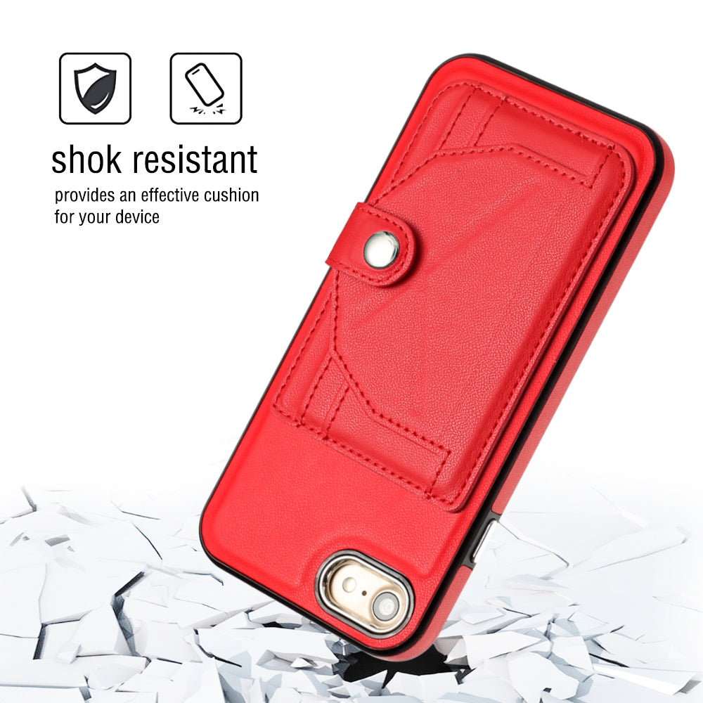 iPhone 7 Shockproof Leather Phone Case with Card Holder - Stylish, Durable, and Convenient