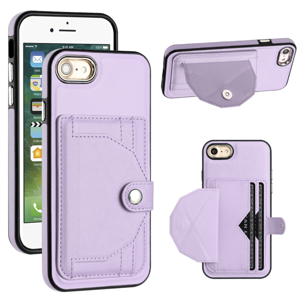 iPhone SE 2022 Shockproof Leather Phone Case with Card Holder - Stylish, Durable, and Convenient