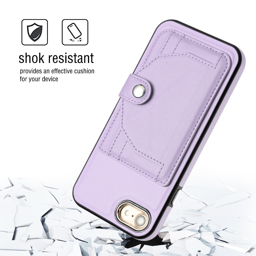 iPhone 6 Shockproof Leather Phone Case with Card Holder - Stylish, Durable, and Convenient