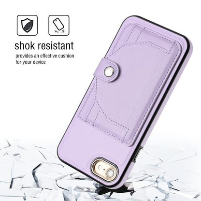 iPhone SE 2020 Shockproof Leather Phone Case with Card Holder - Stylish, Durable, and Convenient