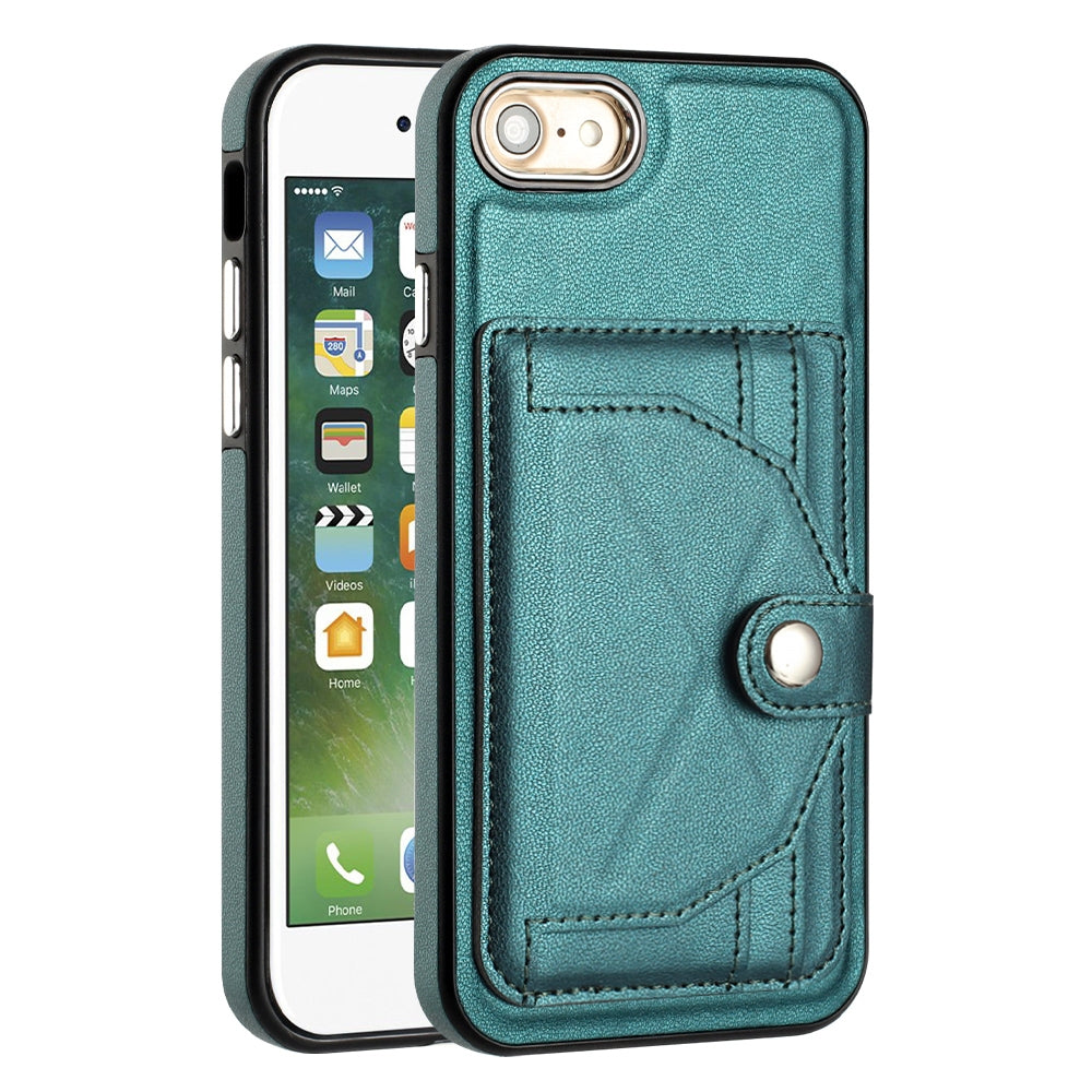 iPhone SE 2022 Shockproof Leather Phone Case with Card Holder - Stylish, Durable, and Convenient