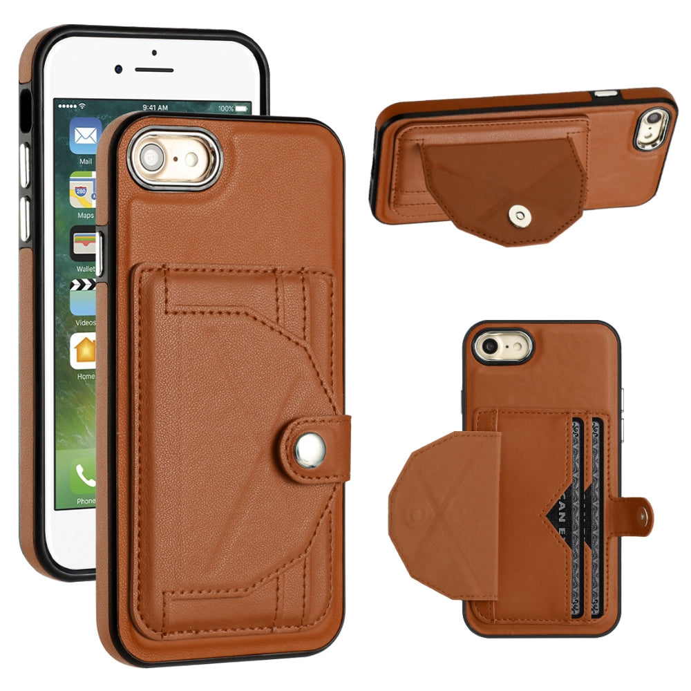 iPhone SE 2020 Shockproof Leather Phone Case with Card Holder - Stylish, Durable, and Convenient
