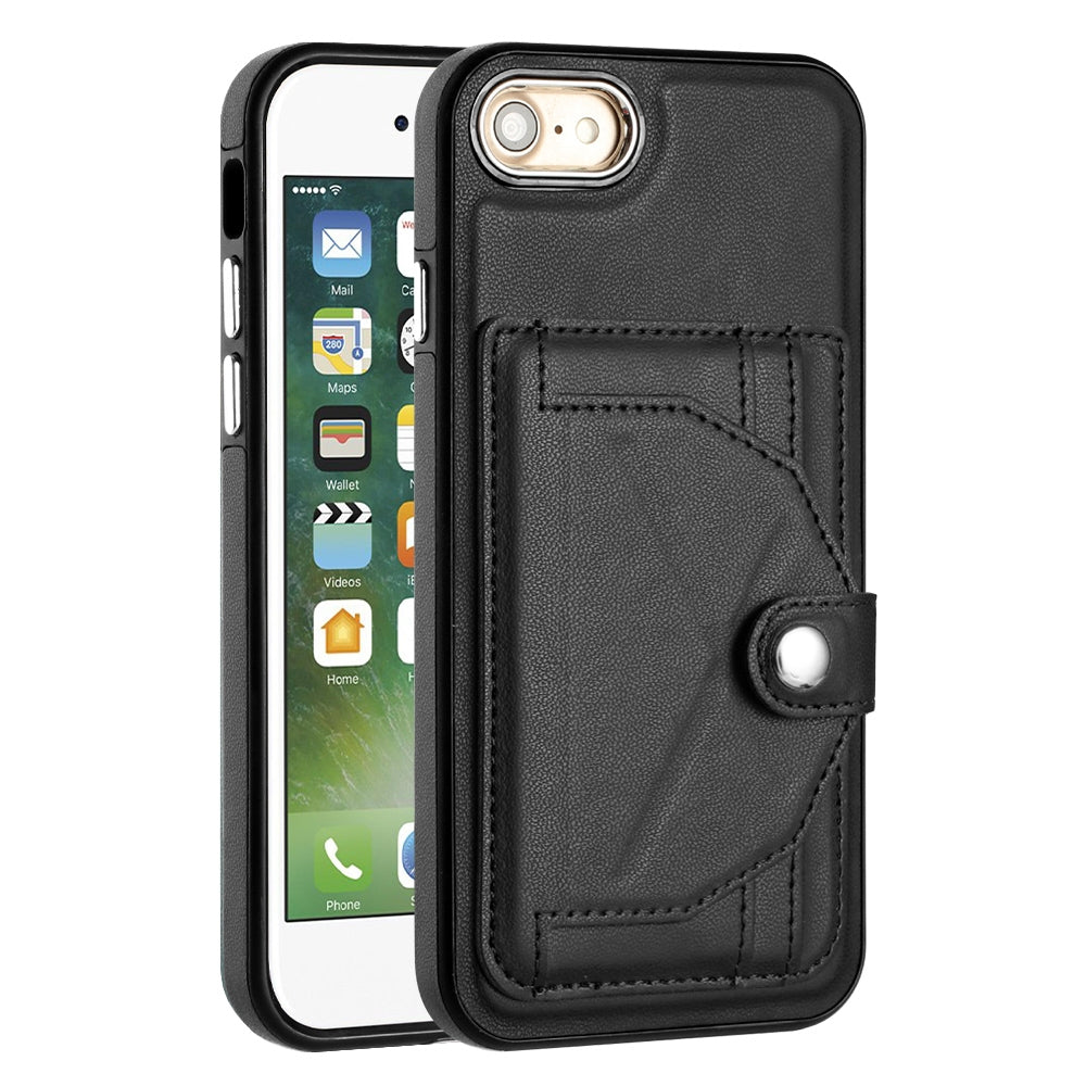 iPhone 8 Shockproof Leather Phone Case with Card Holder - Stylish, Durable, and Convenient