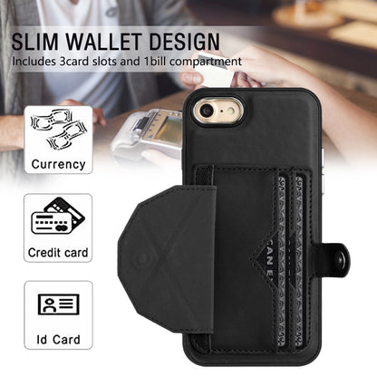 iPhone SE 2022 Shockproof Leather Phone Case with Card Holder - Stylish, Durable, and Convenient