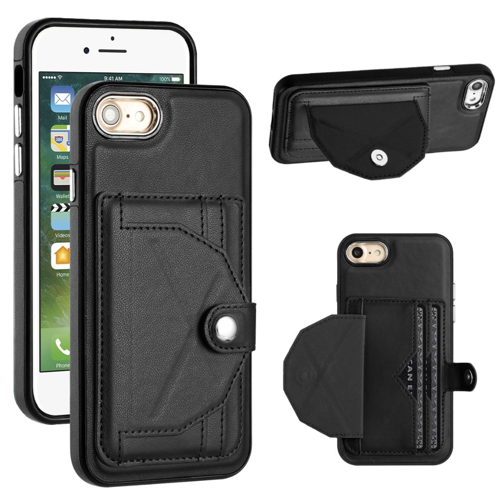 iPhone 8 Shockproof Leather Phone Case with Card Holder - Stylish, Durable, and Convenient