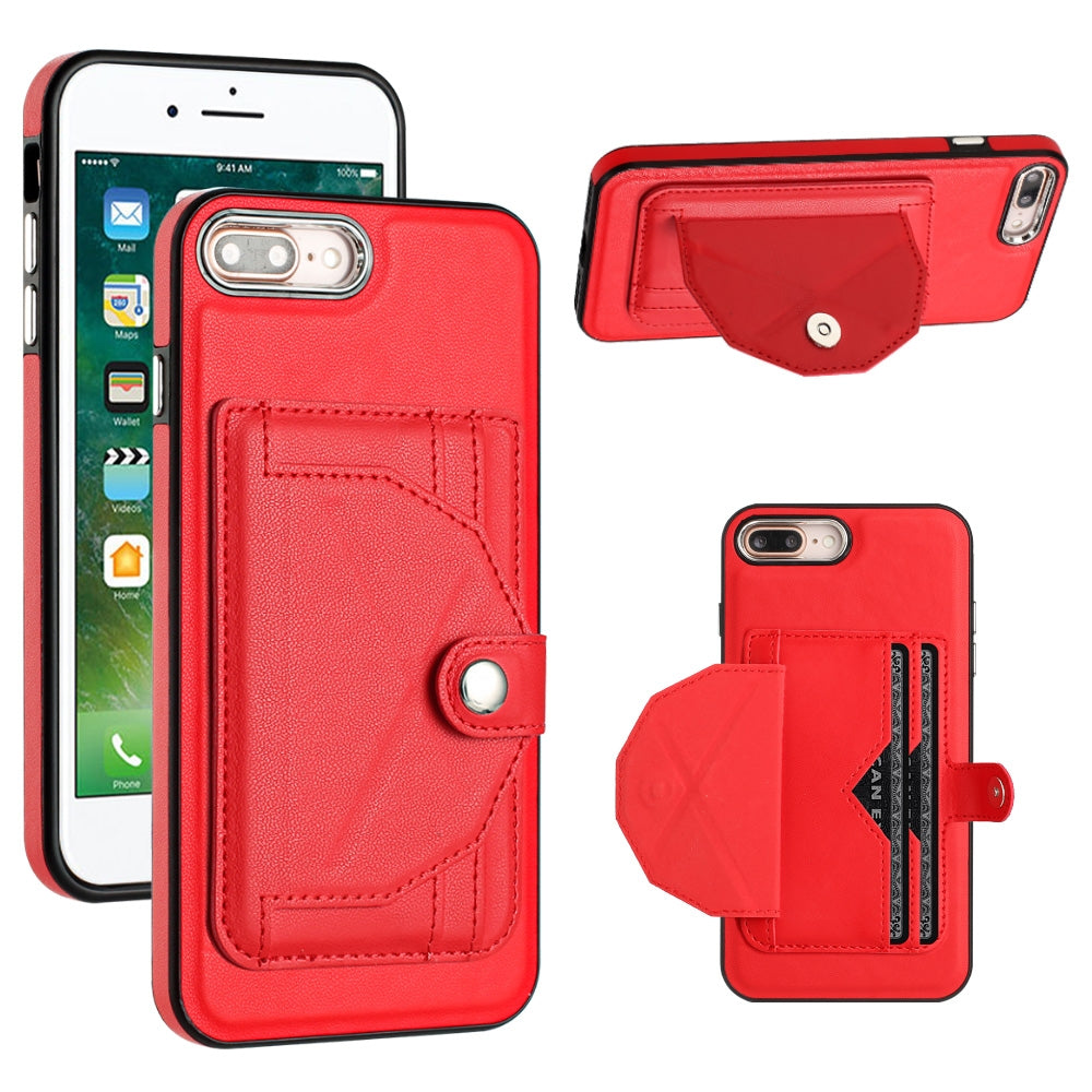 iPhone 7 Plus Shockproof Leather Phone Case with Card Holder - Stylish, Durable, and Convenient